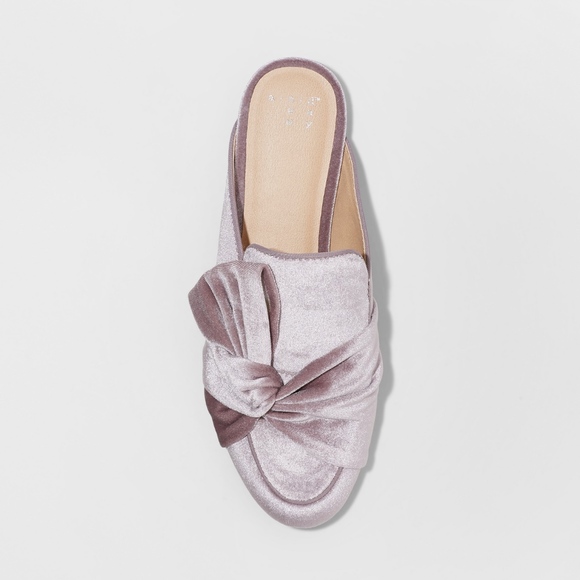 NEW Knotted Velvet Mules Slides - Picture 2 of 3